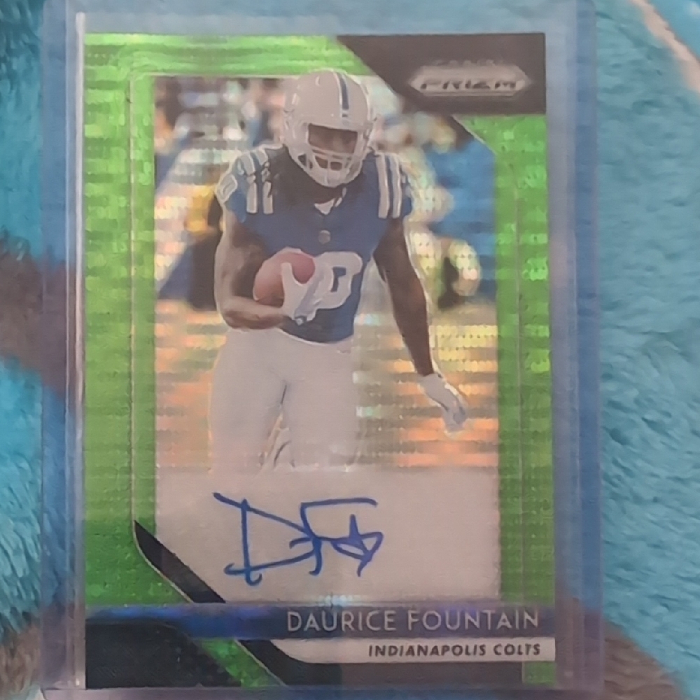 Green Football Trading Card